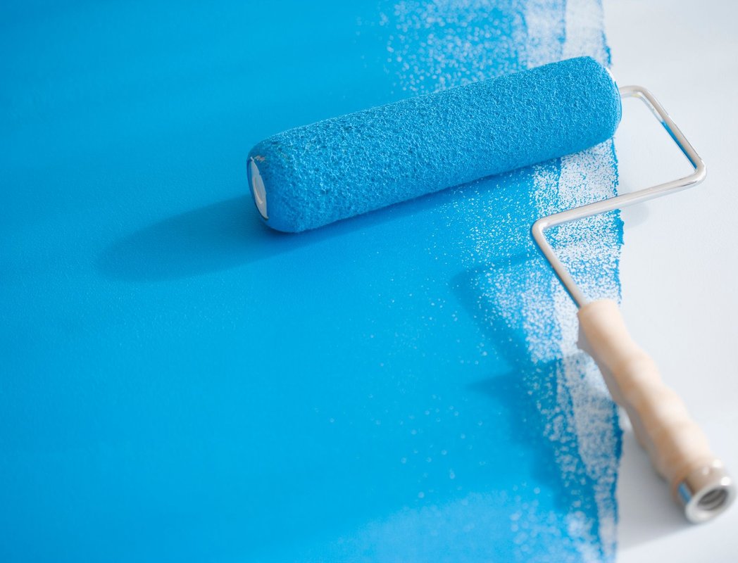 Rouleau peinture bleu F & RAY SÀRL